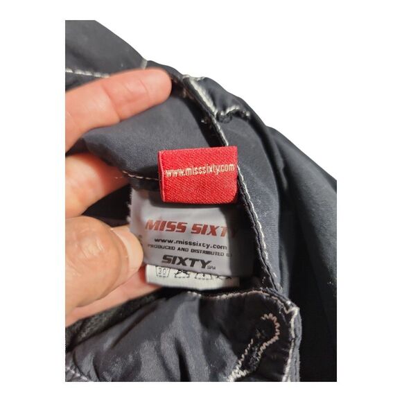 RARE Vintage Miss Sixty Nylon Cargo Pants Y2K Low R 90s Women Sz 27 Bold Italian - Picture 10 of 15